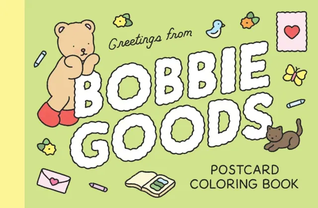 Bobbie Goods Postkort fargeleggingsbok