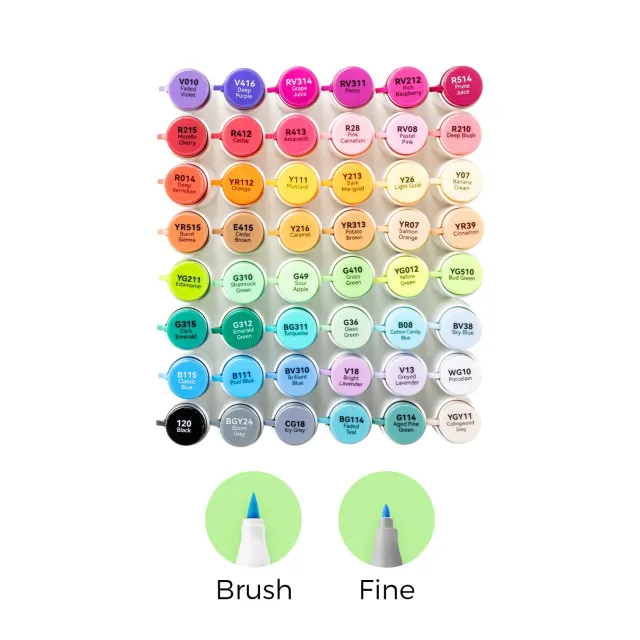 Honolulu² - 48 farger (Brush & Fine)