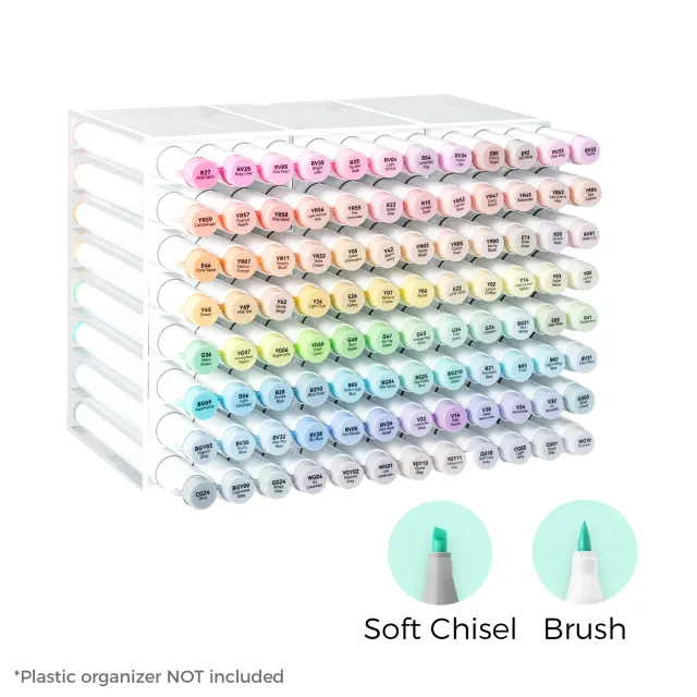 Honolulu² S 96 pastellfarger (Brush & Soft Chisel)
